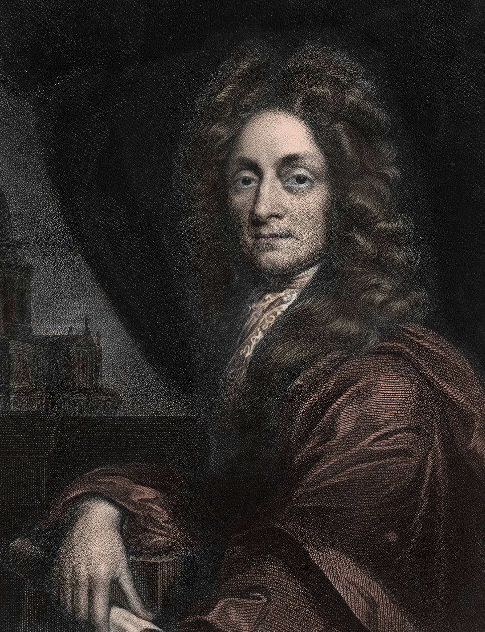 Portrait de Sir Christopher Wren, architecte anglais (1632-1723) - Anonymous Anonymous