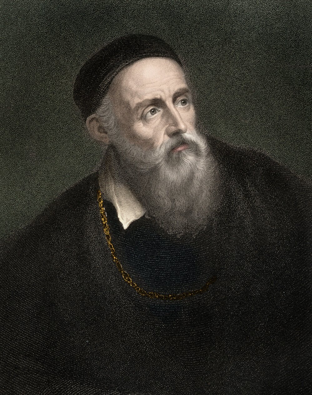 Portrait de Titien (1490-1576), Tiziano Vecellio, peintre vénitien - Anonymous Anonymous