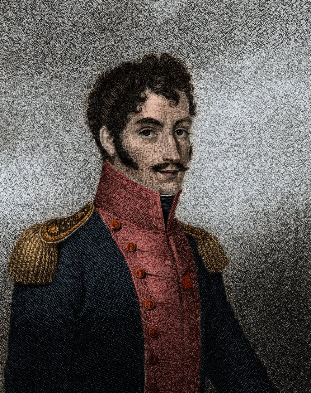 Portrait du politicien et militaire vénézuélien Simon Bolivar (1783-1830), président de la Colombie et du Pérou - Anonymous Anonymous