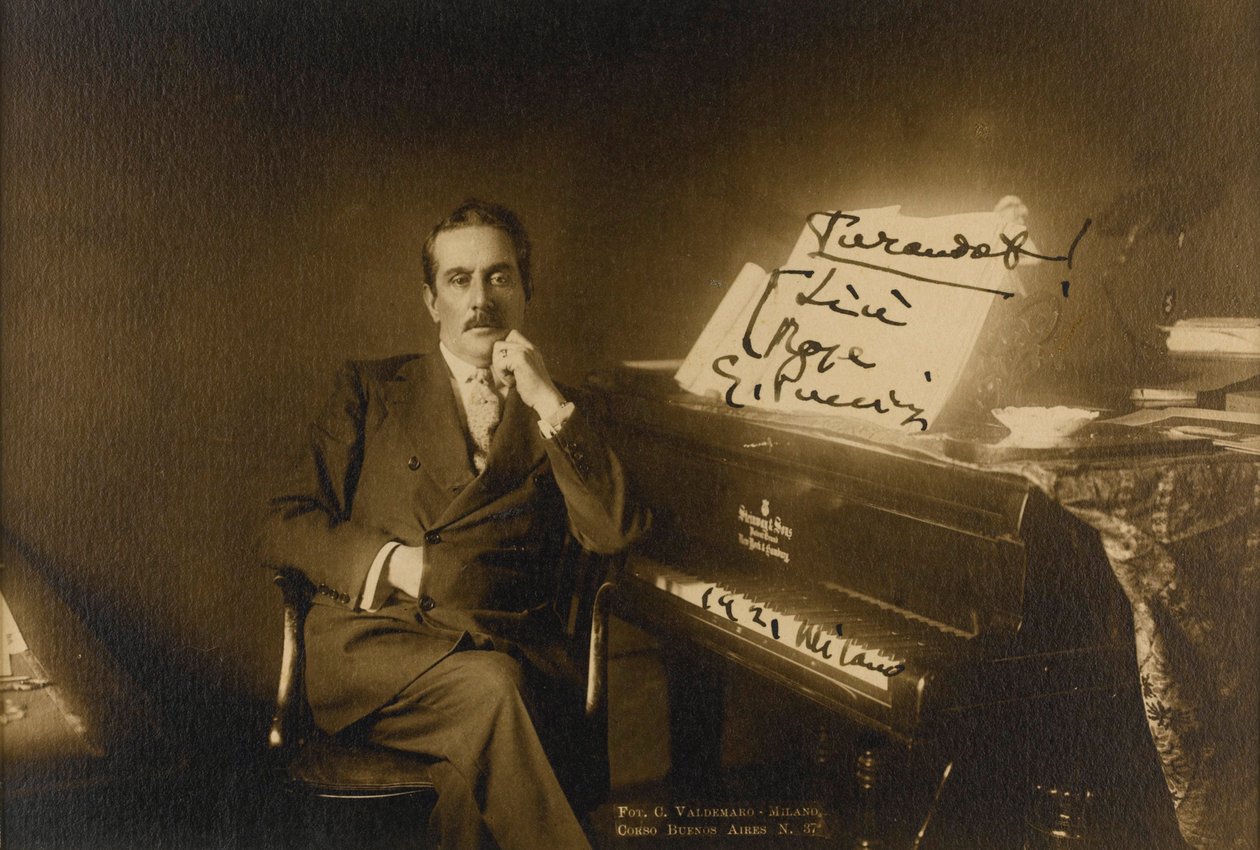 Portrait du compositeur Giacomo Puccini (1858-1924) - Anonymous Anonymous