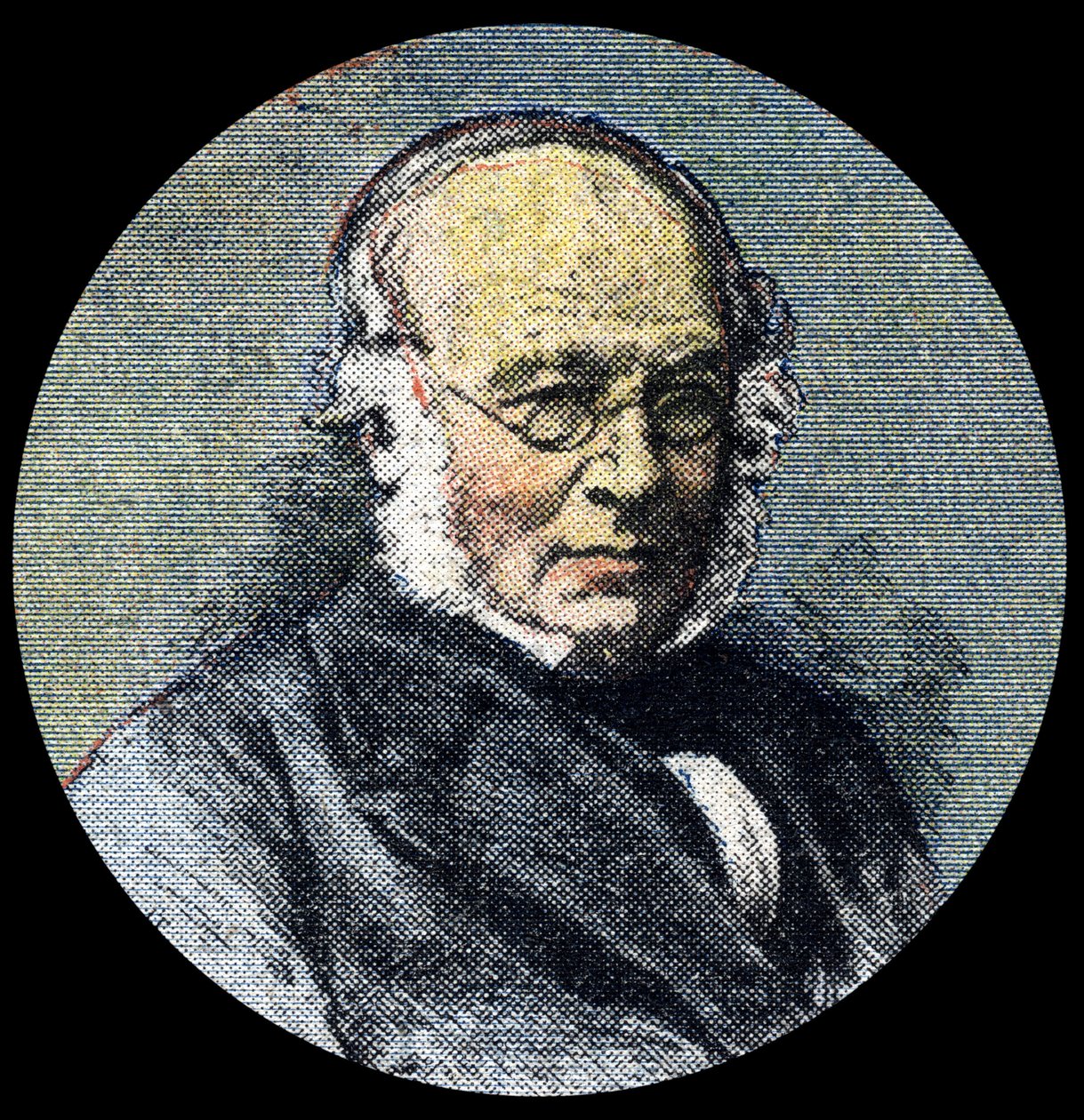 Histoire postale : Portrait de Sir Rowland Hill (1795-1879), à l
