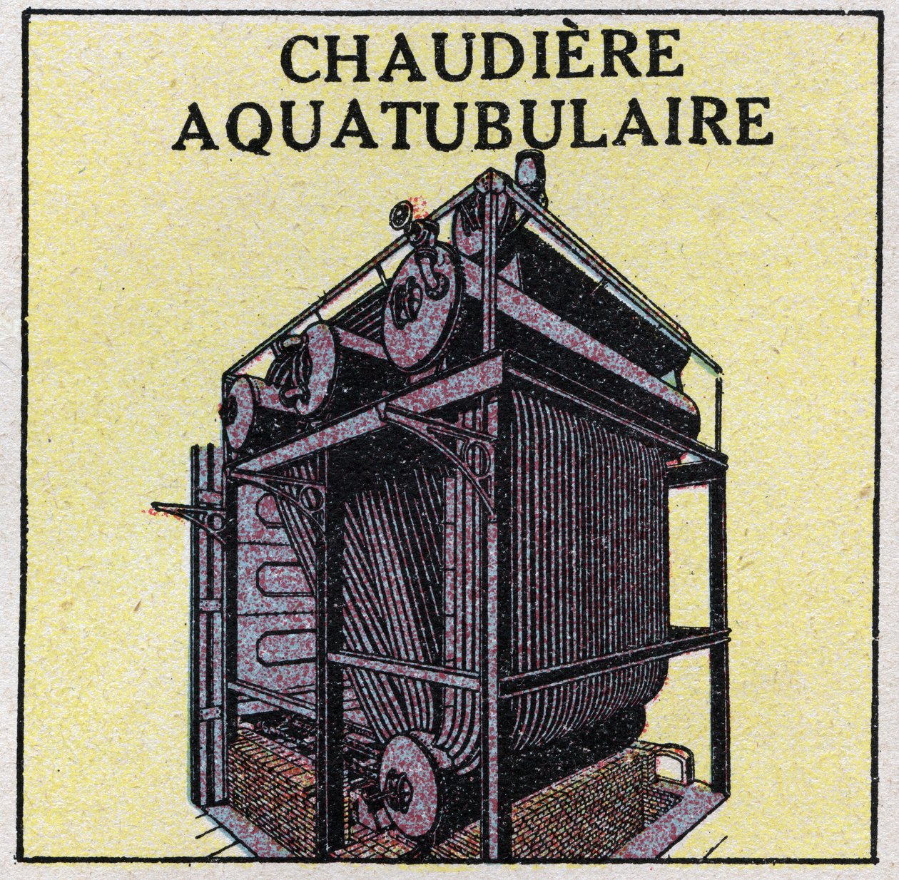 Générateurs de vapeur : chaudière aquatubulaire. Illustration anonyme de 1925. Collection privée. - Anonymous Anonymous