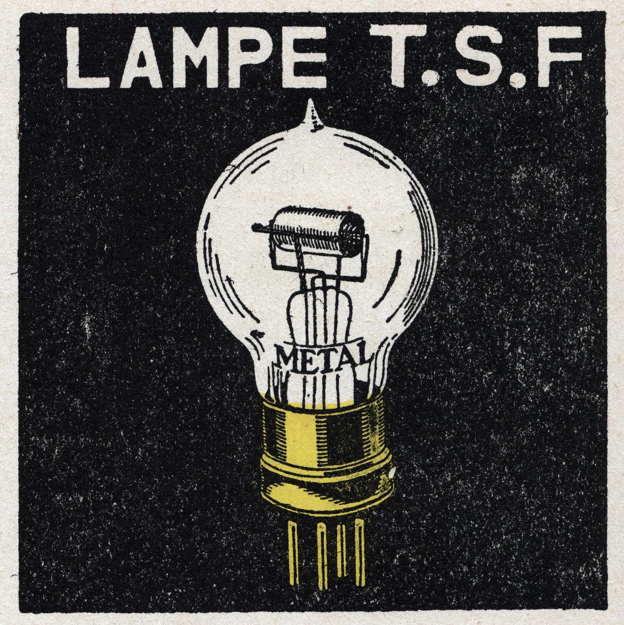 La T.S.F. : lampe T.S.F. Illustration anonyme de 1925. Collection privée. - Anonymous Anonymous