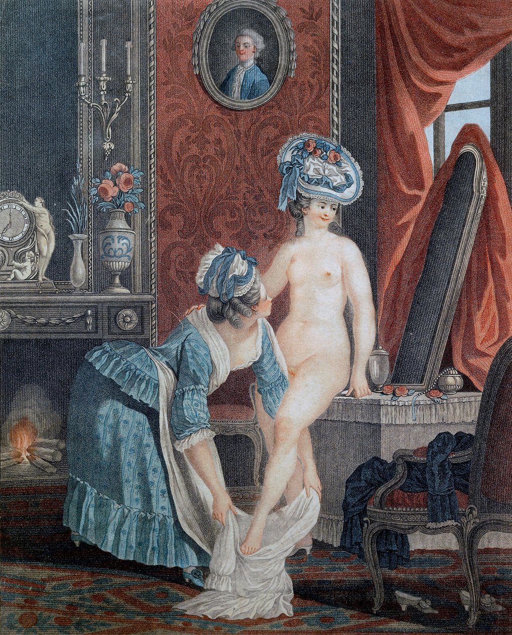 La toilette par Louis Marin Bonnet (1736 - 1793) - Anonymous Anonymous