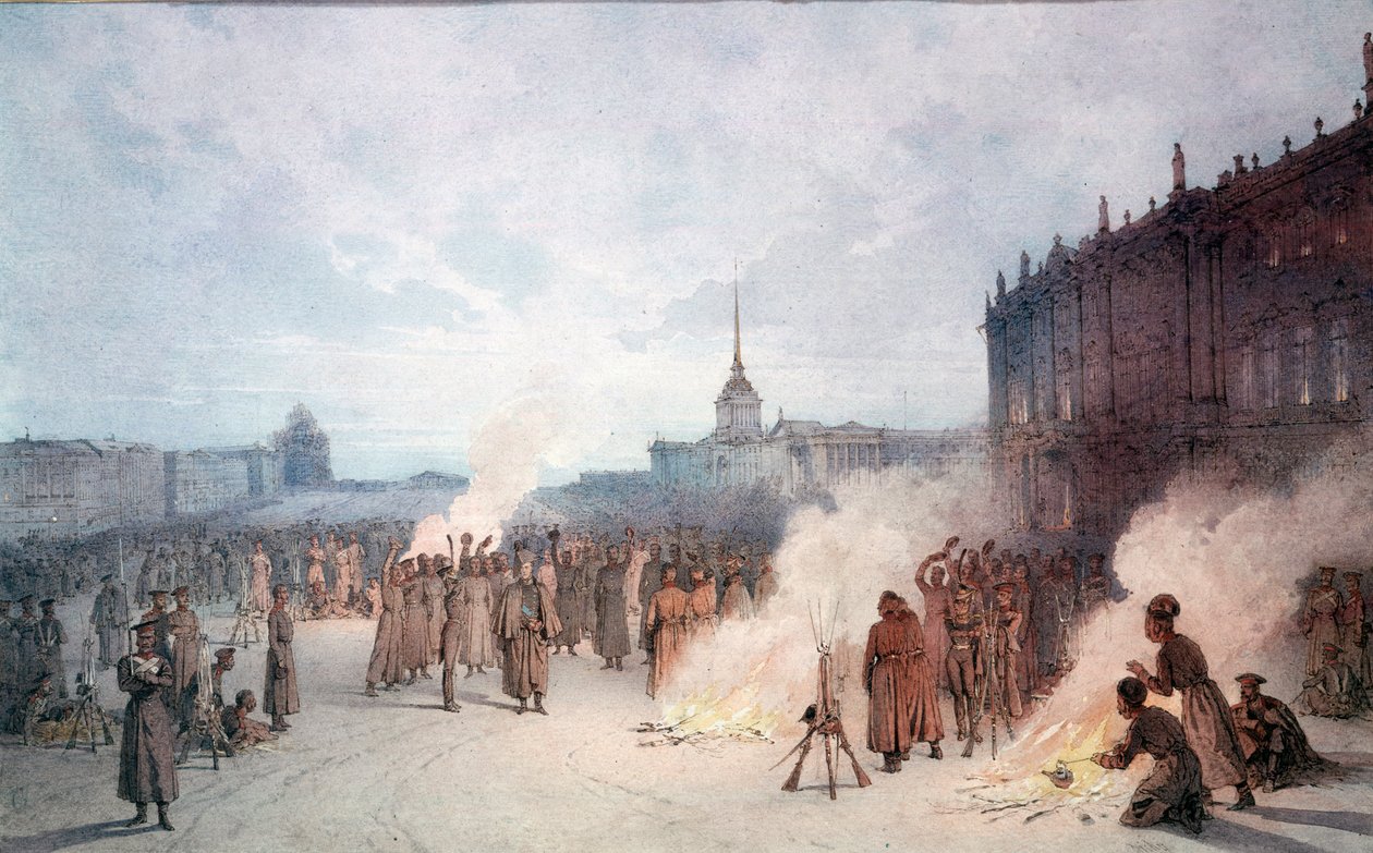 Le tsar Nicolas Ier et ses soldats pendant le 14 décembre - Anonymous Anonymous