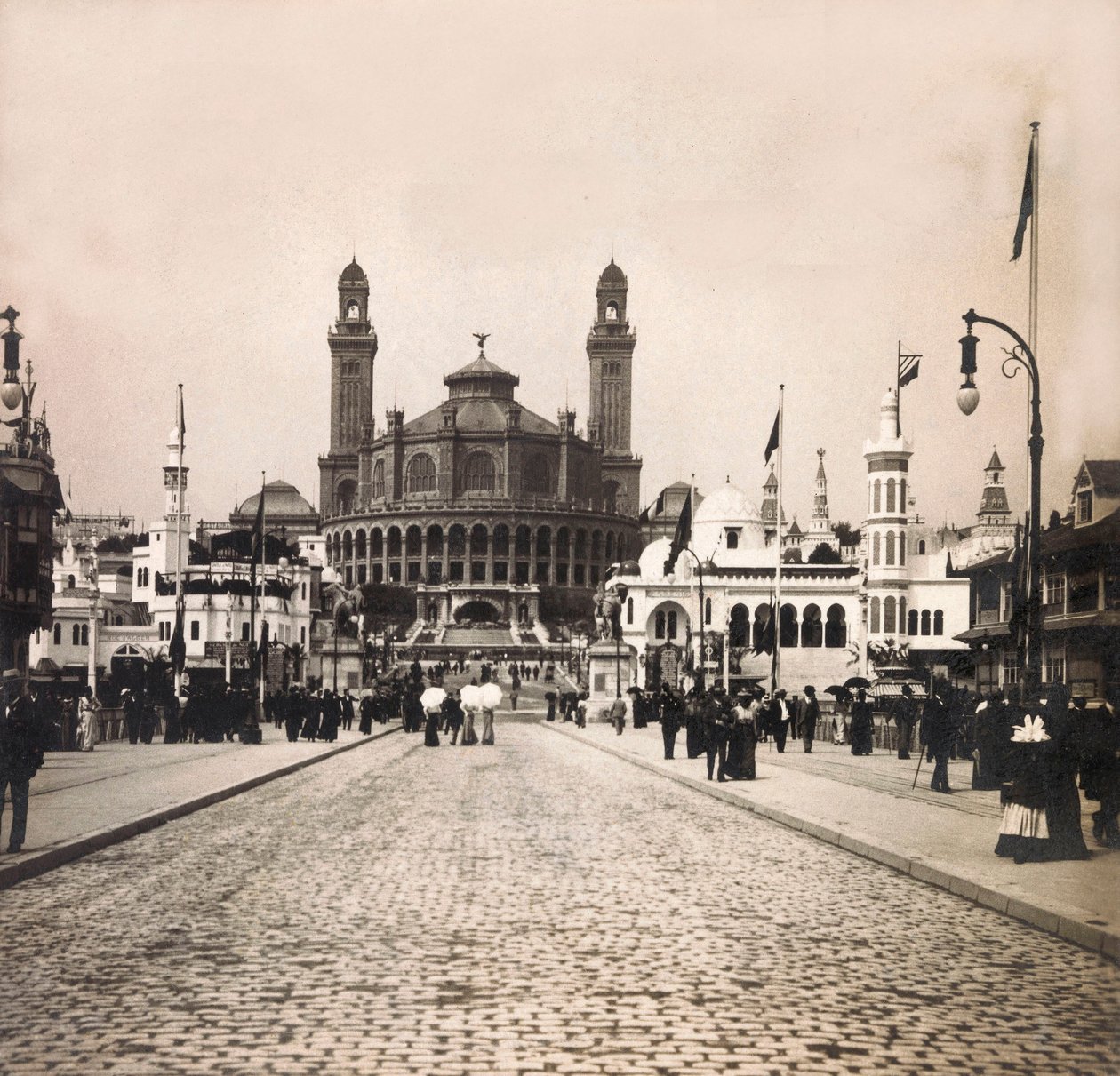 Exposition Universelle de 1900 à Paris : Le Trocadéro - Collection privée - Anonymous Anonymous