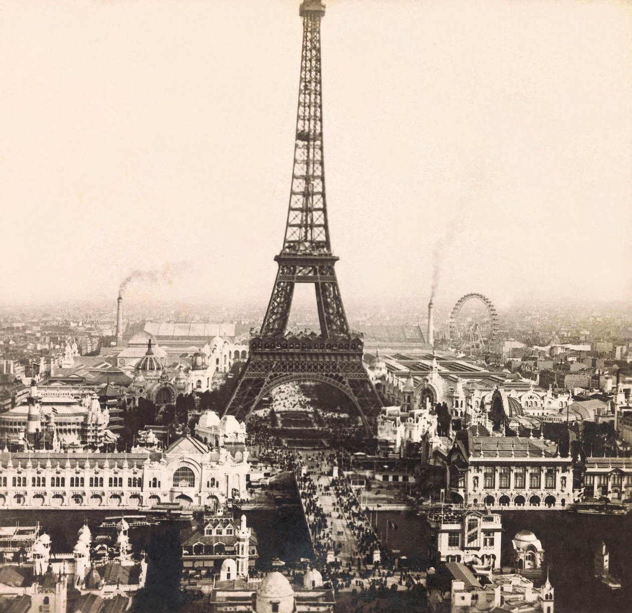 Exposition Universelle de 1900 à Paris : Vue panoramique du Champs de Mars - Collection privée - Anonymous Anonymous