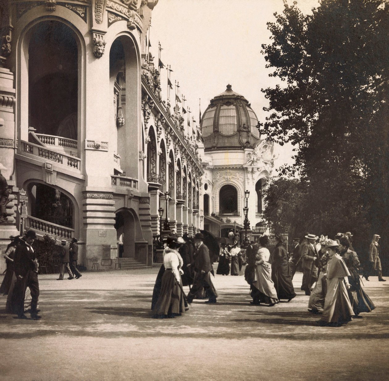 Exposition Universelle de 1900 à Paris : Vue prise au Champs de Mars - Collection privée - Anonymous Anonymous