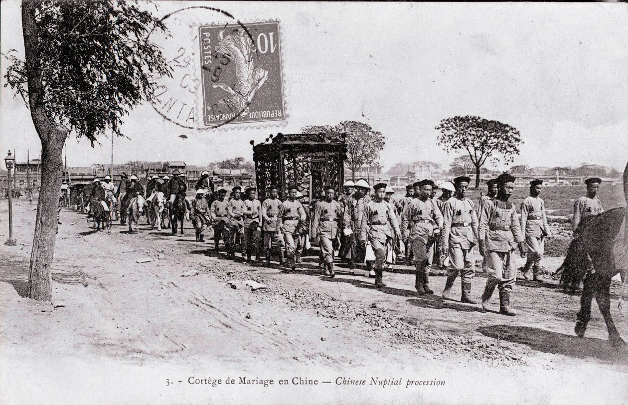Cortège de mariage en Chine Photographie du début du 20ème siècle - Collection privée - Anonymous Anonymous
