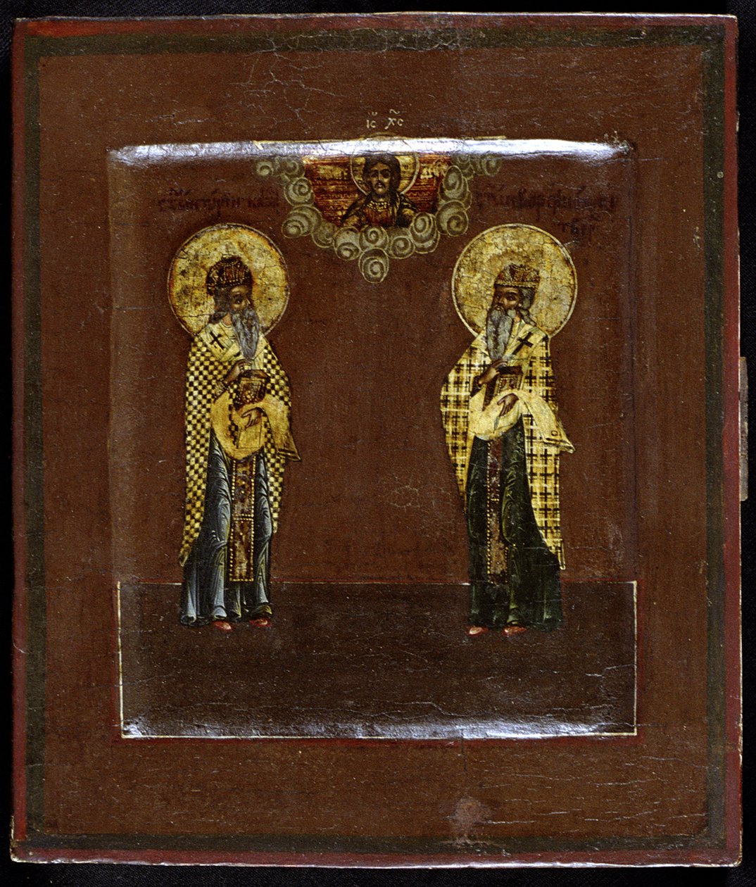 Saints Gurias de Kazan et Varsonofius de Tver - Anonymous Russian icon painter