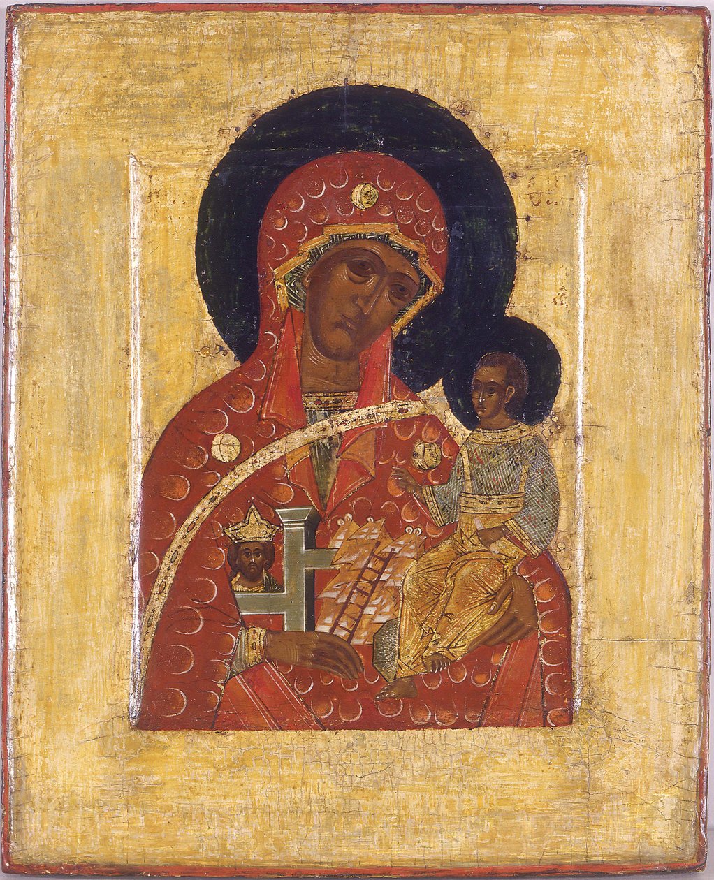 La Vierge La Montagne arrachée non par des mains - Anonymous Russian icon painter