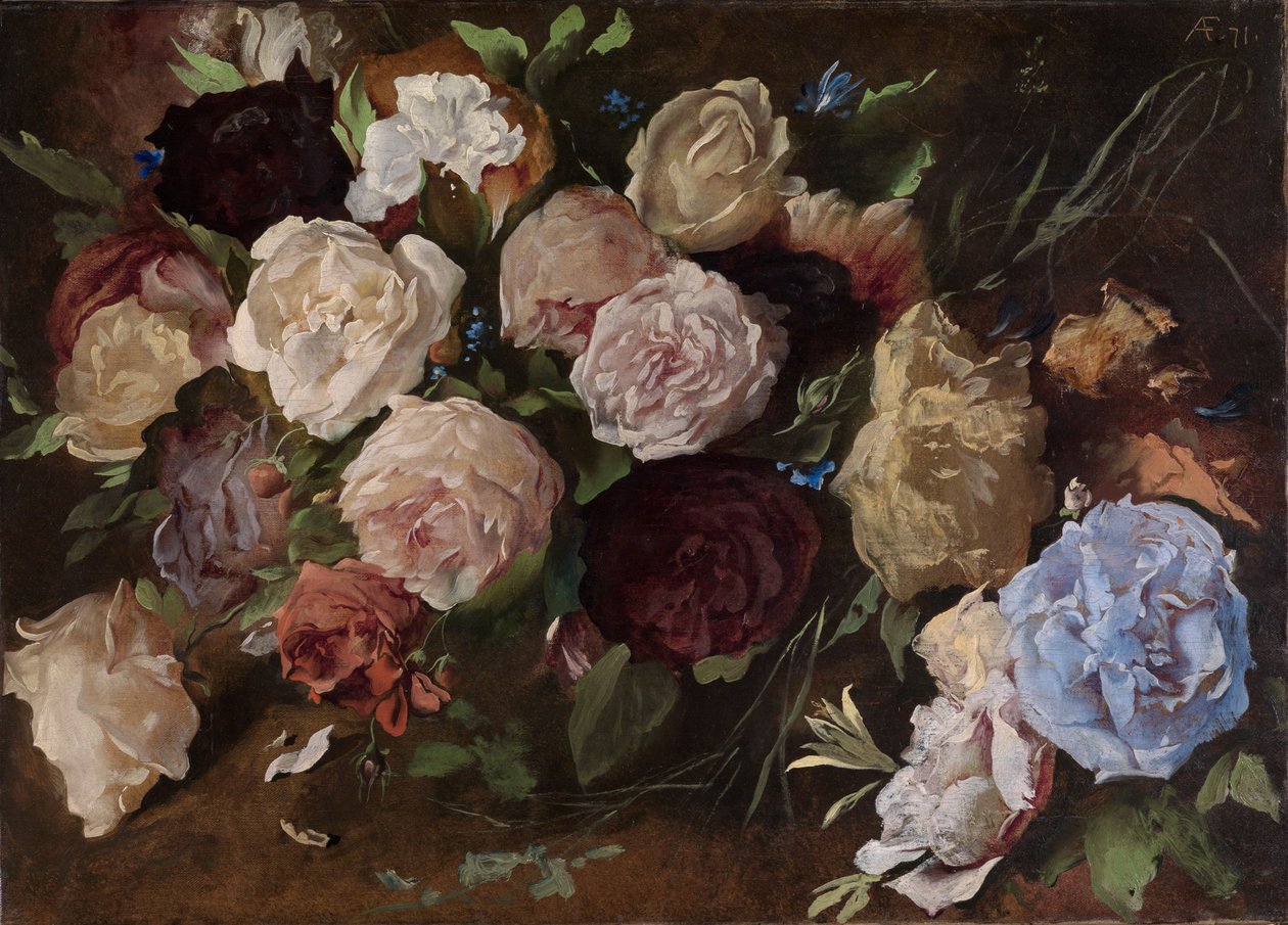 Étude de fleurs - Anselm Feuerbach