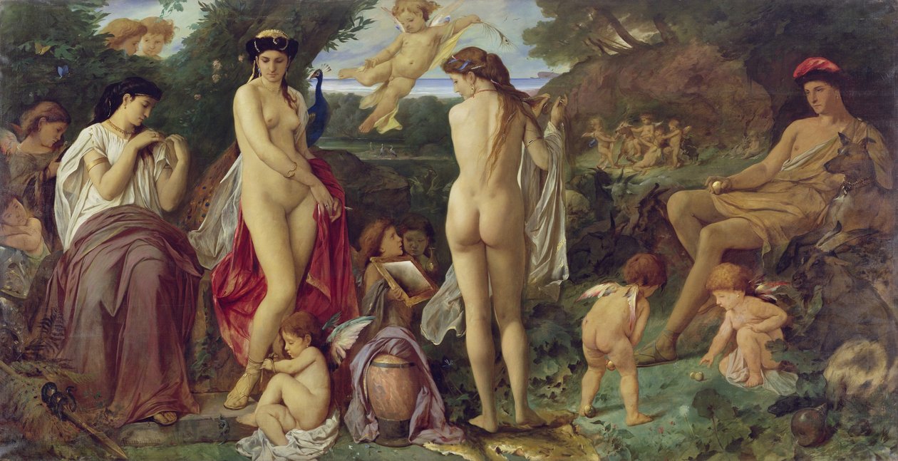 French : Le jugement de Paris The Judgement of Paris - Anselm Feuerbach