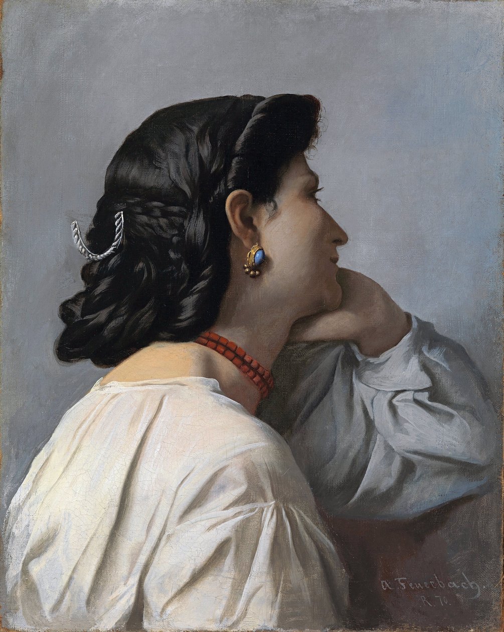 "Iphigénie" tête de femme - Anselm Feuerbach