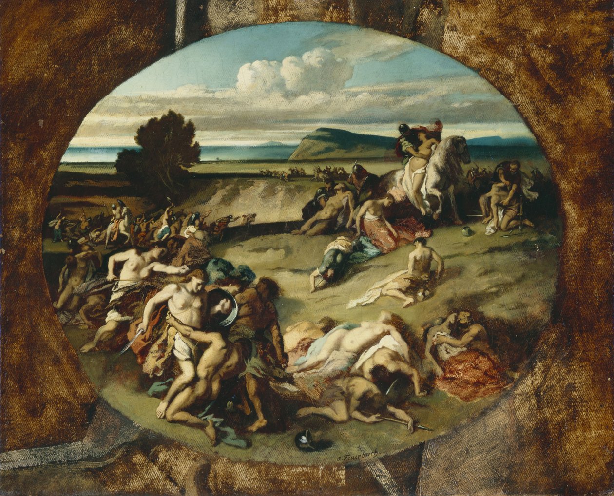 La Bataille des Amazones, 1857 - Anselm Feuerbach