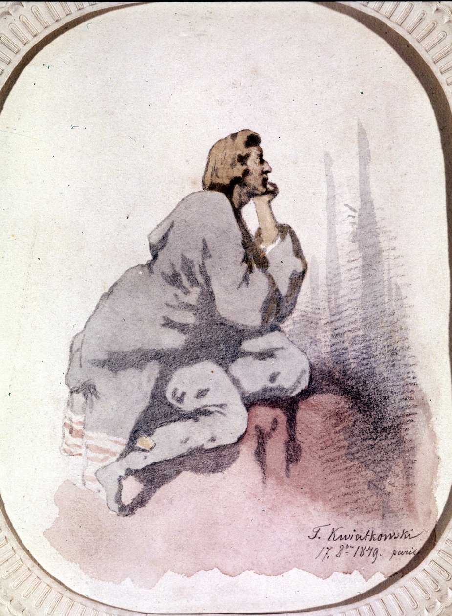 Portrait de Frédéric Chopin, compositeur polonais - Antar Teofil Kwiatowski