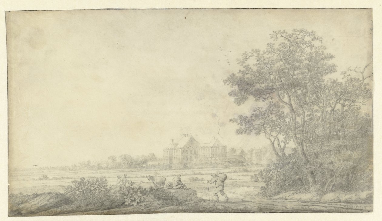 Vue de Huis ter Nieuburch, Rijswijk, vue de l
