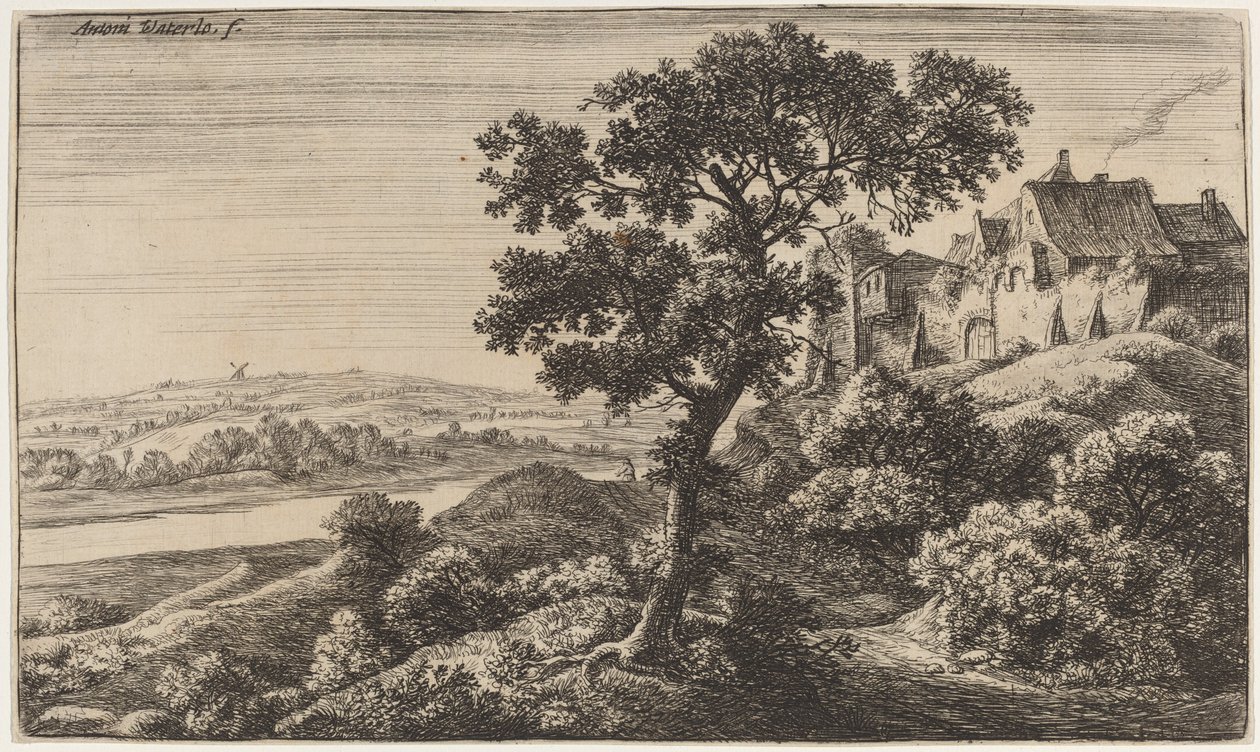 Un Village sur une Colline - Anthonie Waterloo