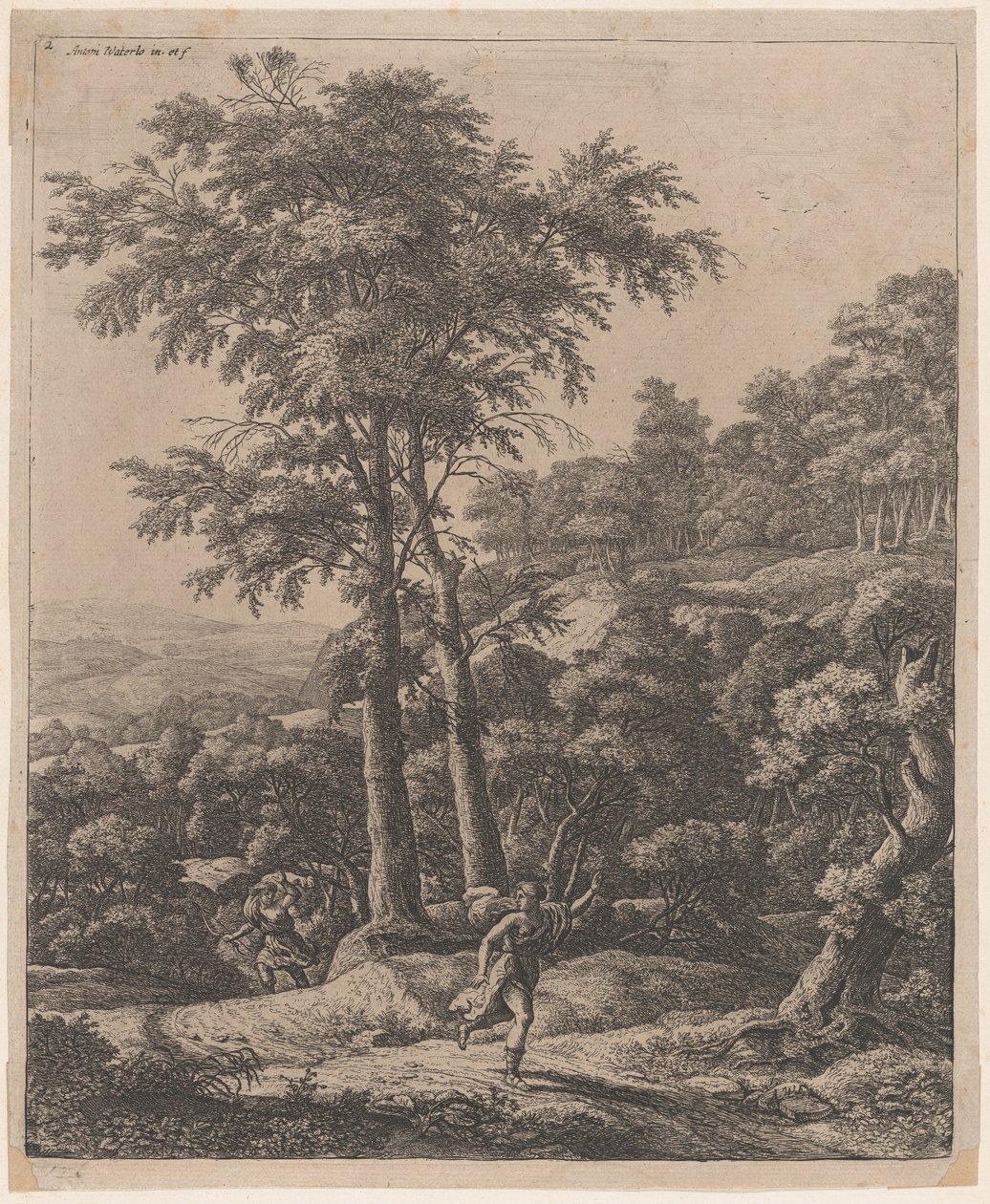 Apollon et Daphné, 17ème siècle - Anthonie Waterloo