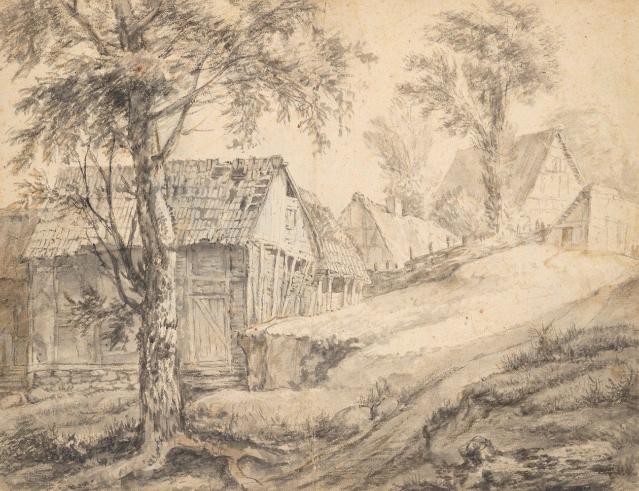 Ferme près de Dantzig (recto) (?) Étude d