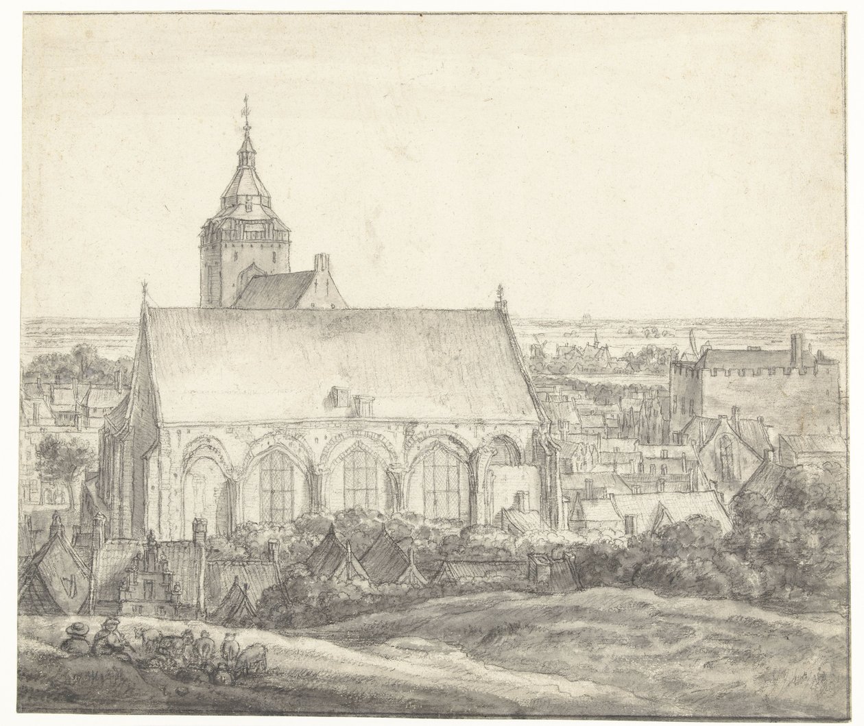 Église Buurkerk à Utrecht - Anthonie Waterloo