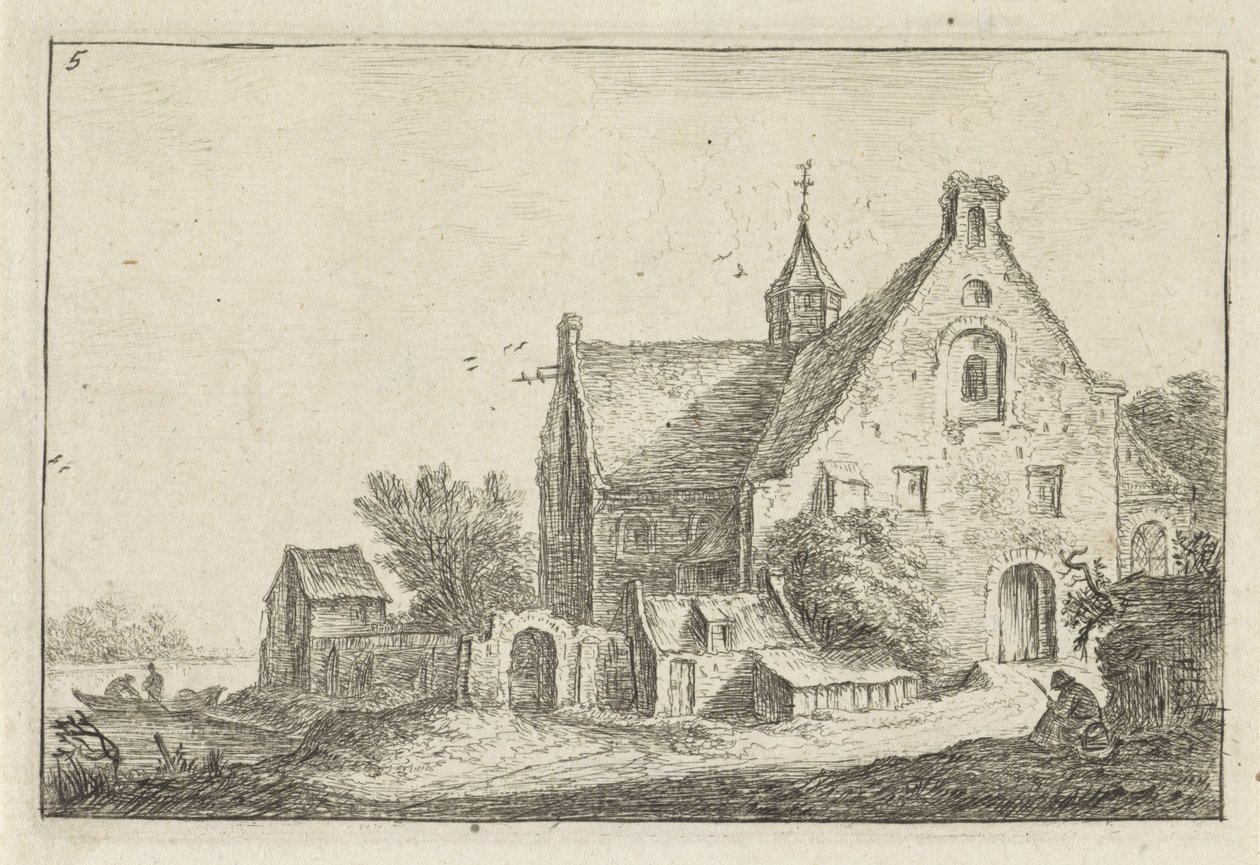 Église de village au bord de l