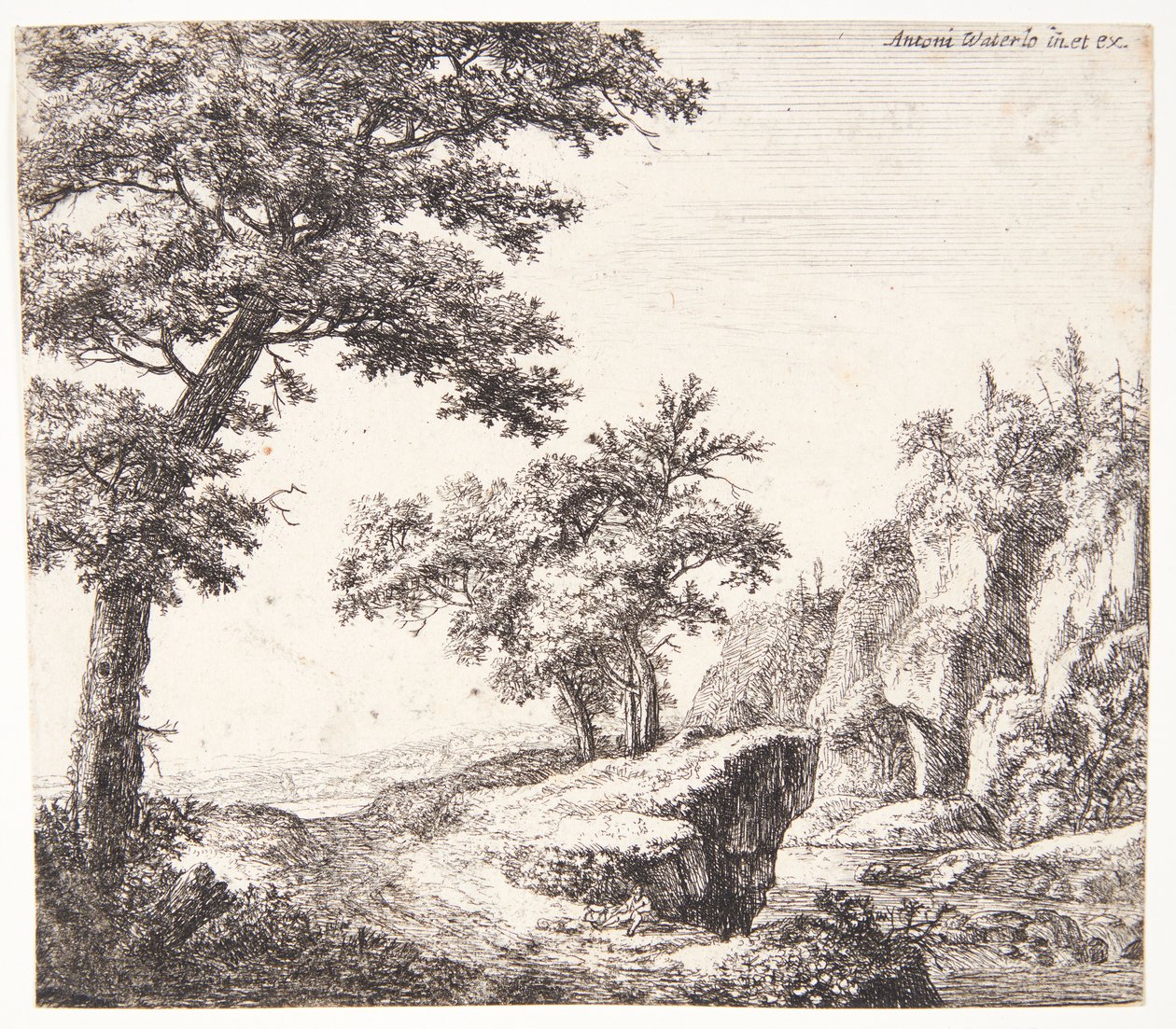 Paysage fluvial - Anthonie Waterloo