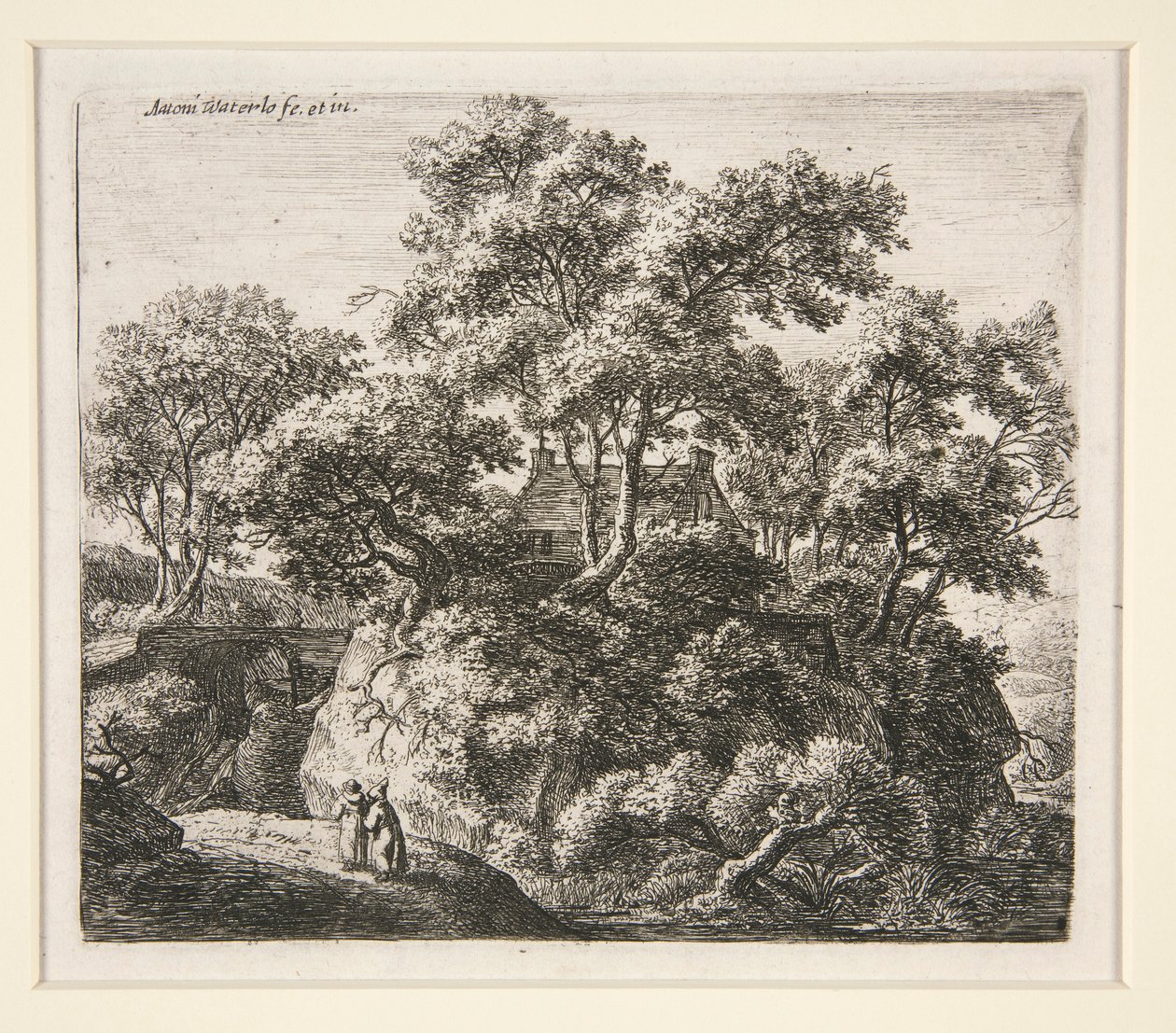 Paysage avec deux ermites - Anthonie Waterloo