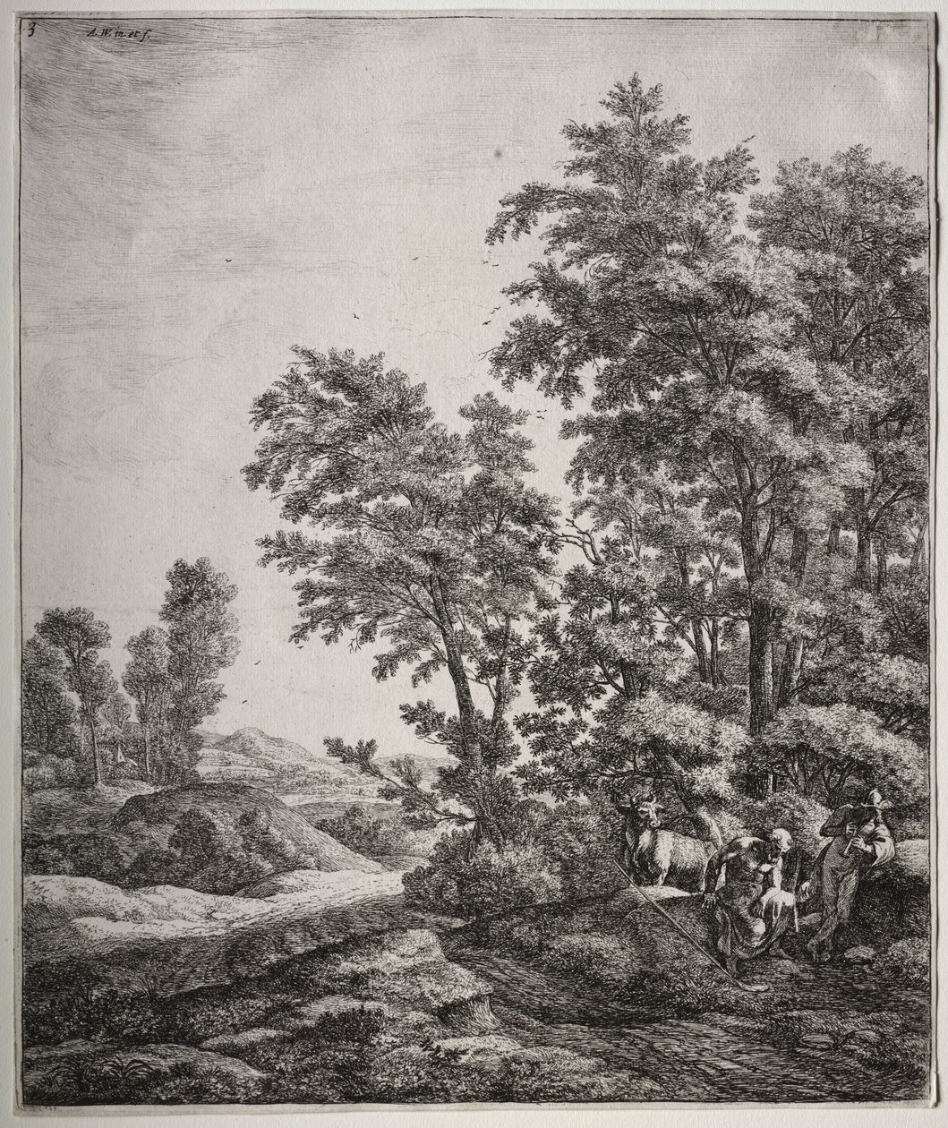 Mercure et Argus - Anthonie Waterloo