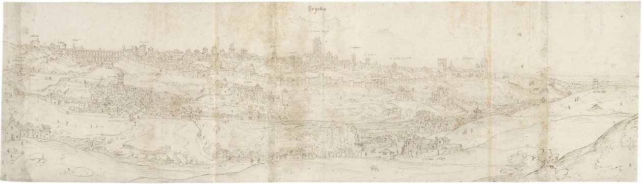 Vue panoramique de Ségovie depuis l