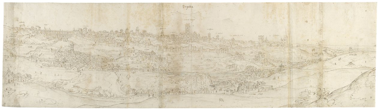 Vue panoramique de Ségovie depuis l