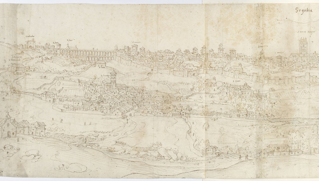 Vue panoramique de Ségovie depuis l