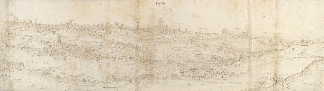 Vue panoramique de Ségovie depuis l