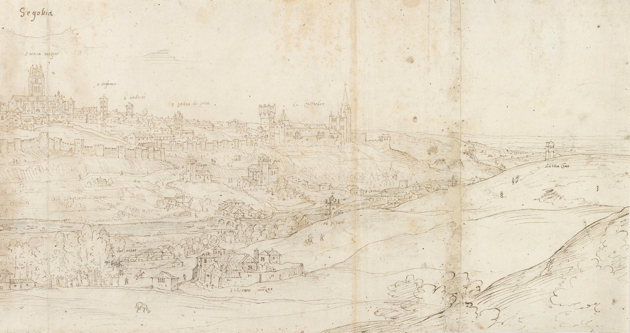 Vue panoramique de Ségovie depuis l
