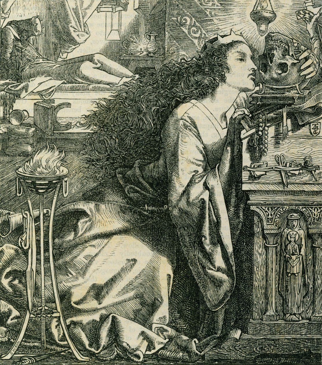 Rosamund, reine des Lombards - Anthony Frederick Augustus Sandys