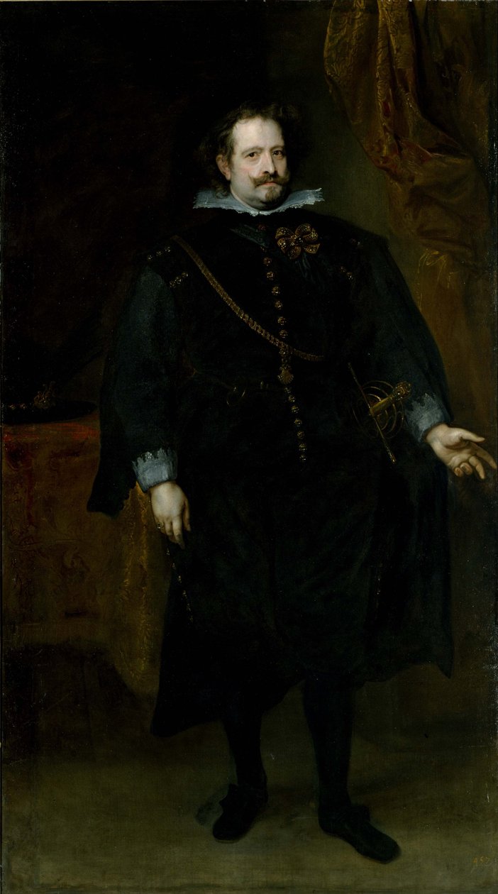 Diego Felipe de Guzman, Marqués de Regganes. - Anthony van Dyck