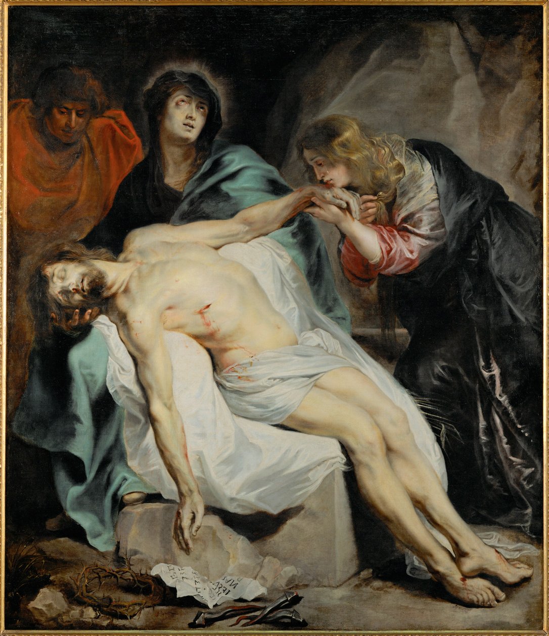 Pieta (peinture sur toile) - Anthony van Dyck