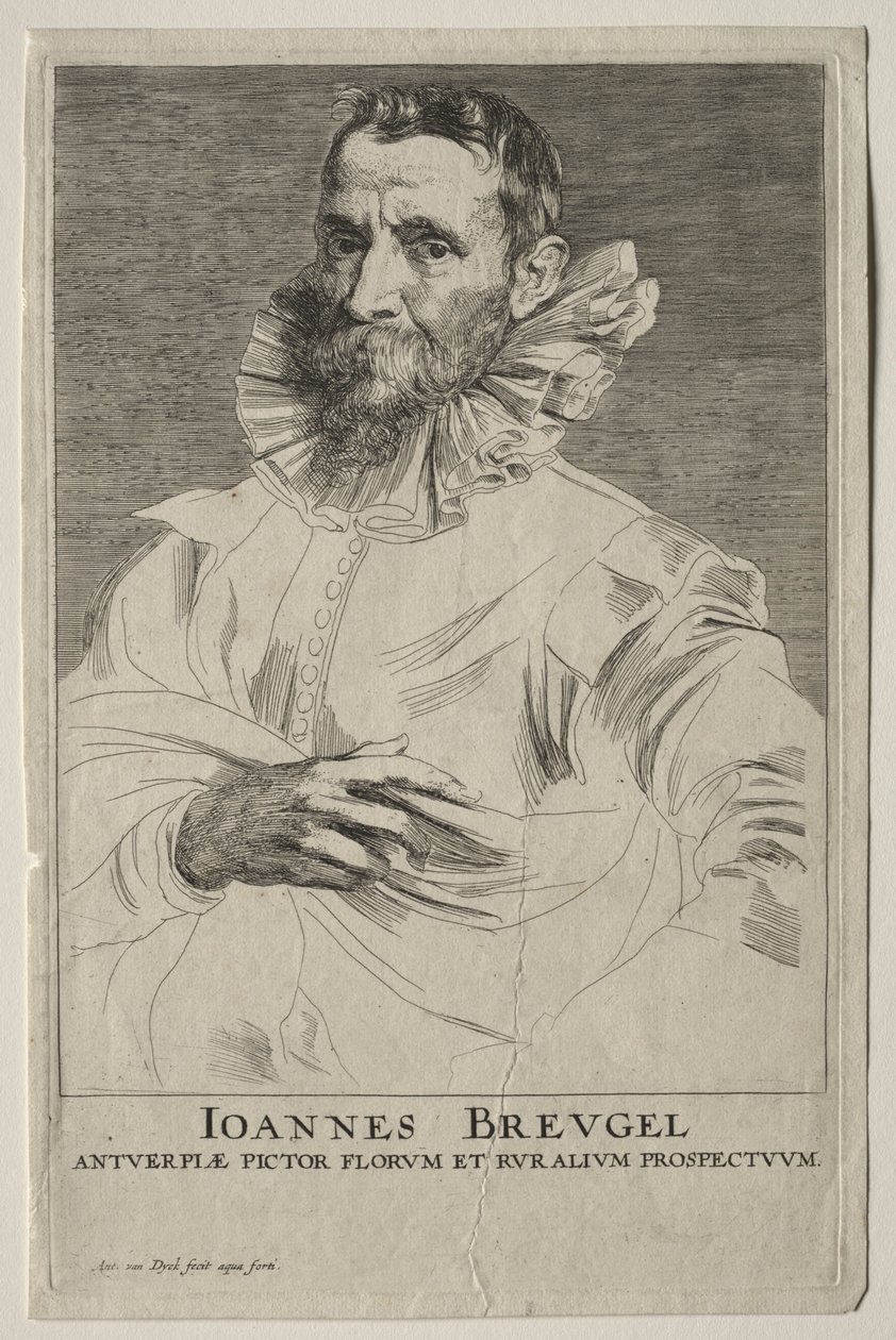 Portrait de Jan Brueghel - Anthony van Dyck