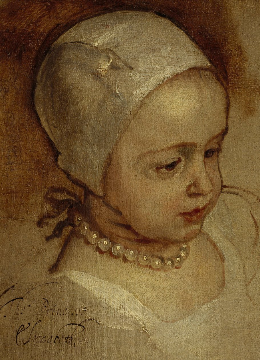 La princesse Élisabeth, 1635 - 1650 et la princesse Anne, 1637 - 1640. Filles de Charles Ier - Anthony van Dyck