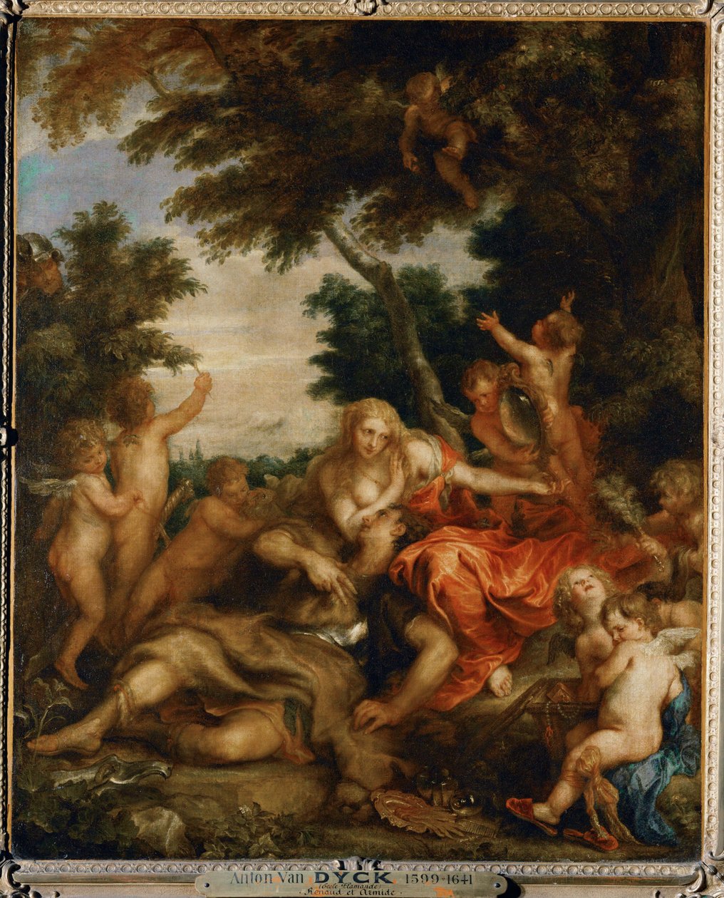 Rinaldo et Armida (de Torquato Tassos " Jerusalem ... - Anthony van Dyck
