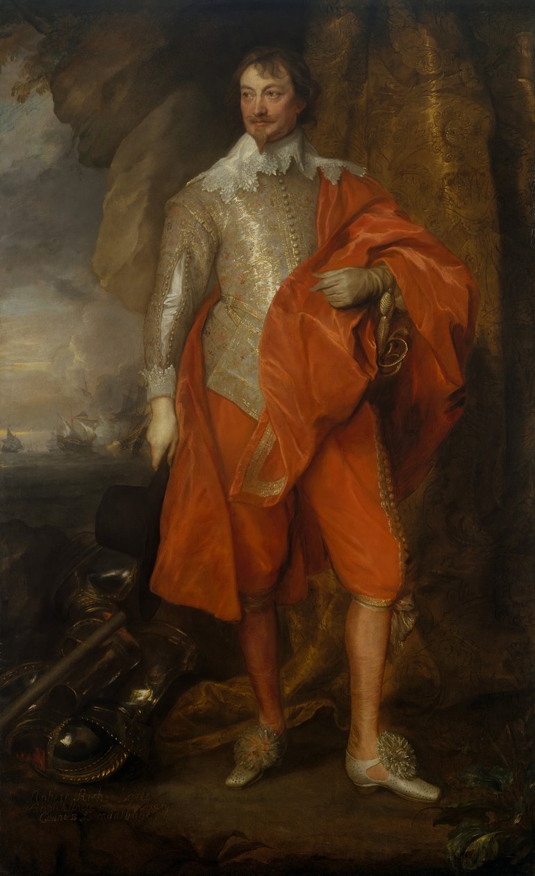 Robert Rich 1587-1658, deuxième comte de Warwick, vers 1632-35 - Anthony van Dyck