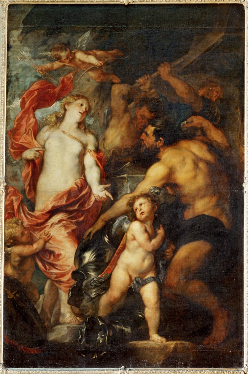 Venus demande a Voulcain des armes pour Enee ... - Anthony van Dyck