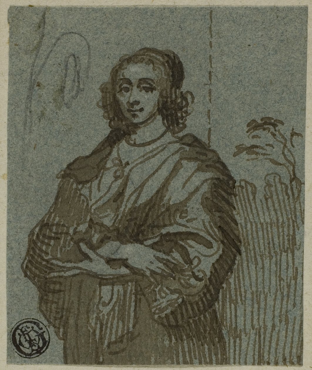 Femme aux trois quarts avec les bras croisés - Anthony van Dyck