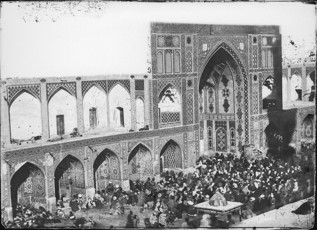 Mosquée Sipahsalar, construite en 1866, vers 1880-1930 - Antoin Sevruguin