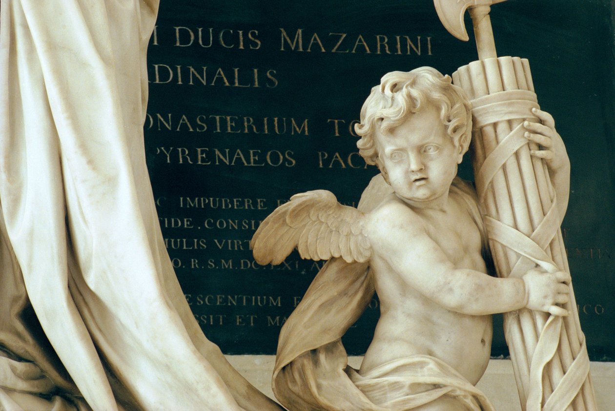 Détail du tombeau du cardinal Jules Mazarin - Antoine Coysevox