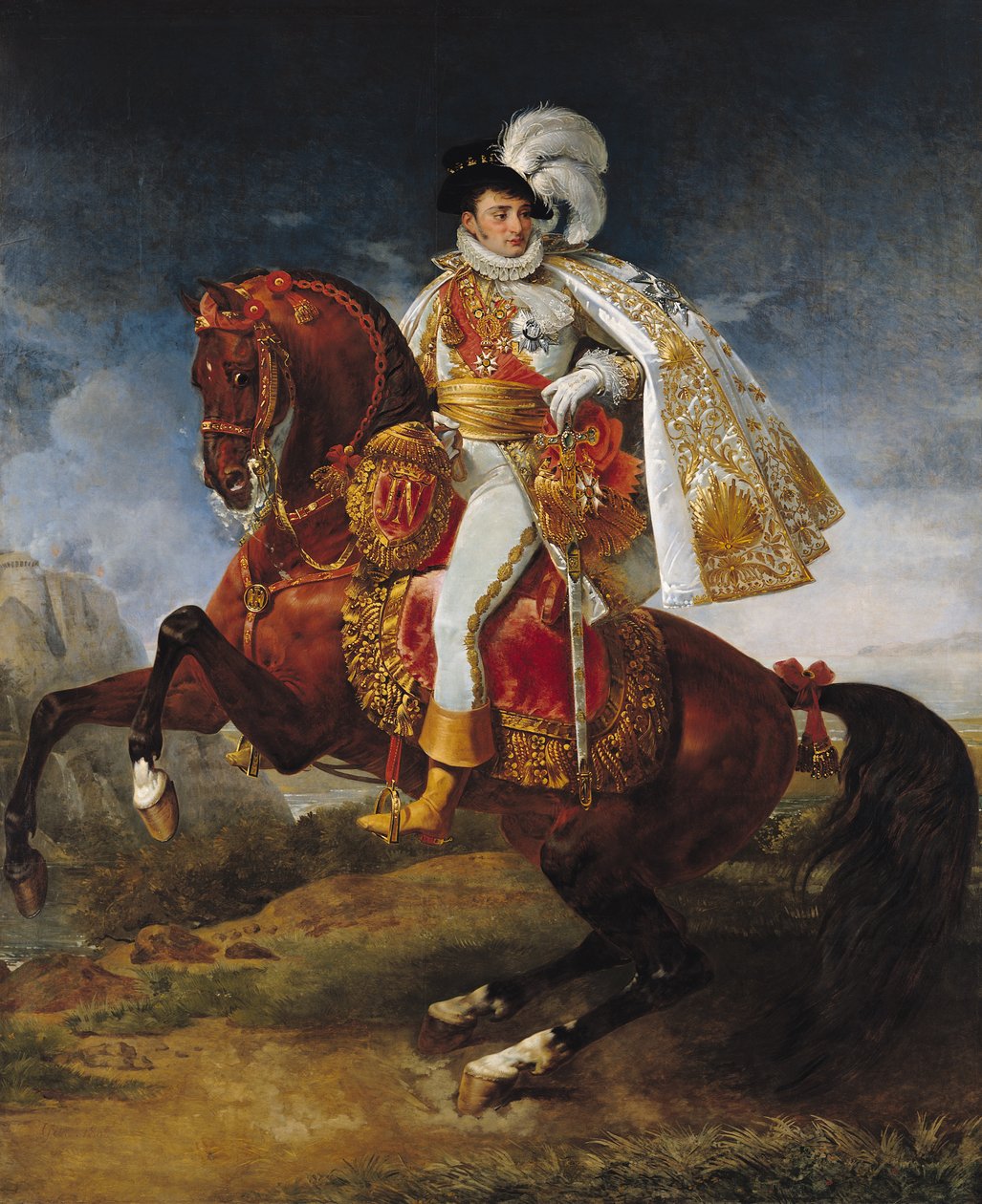 Portrait équestre de Jérôme Bonaparte (1784-1860) - Antoine Jean Gros