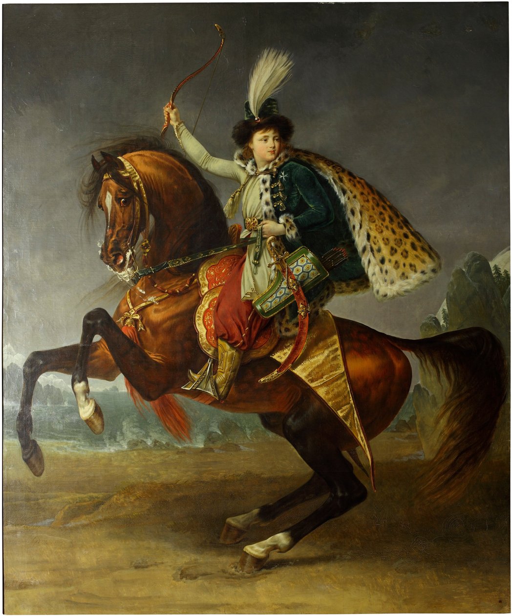 Portrait équestre du prince Boris Yusupov - Antoine Jean Gros