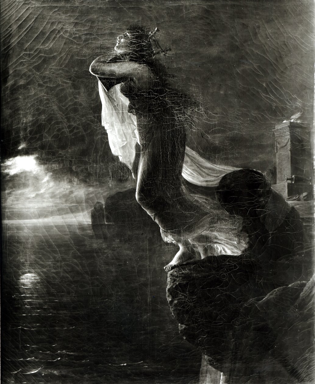 Sappho et Leucade, aussi connu sous le nom de La Mort de Sappho - Antoine Jean Gros