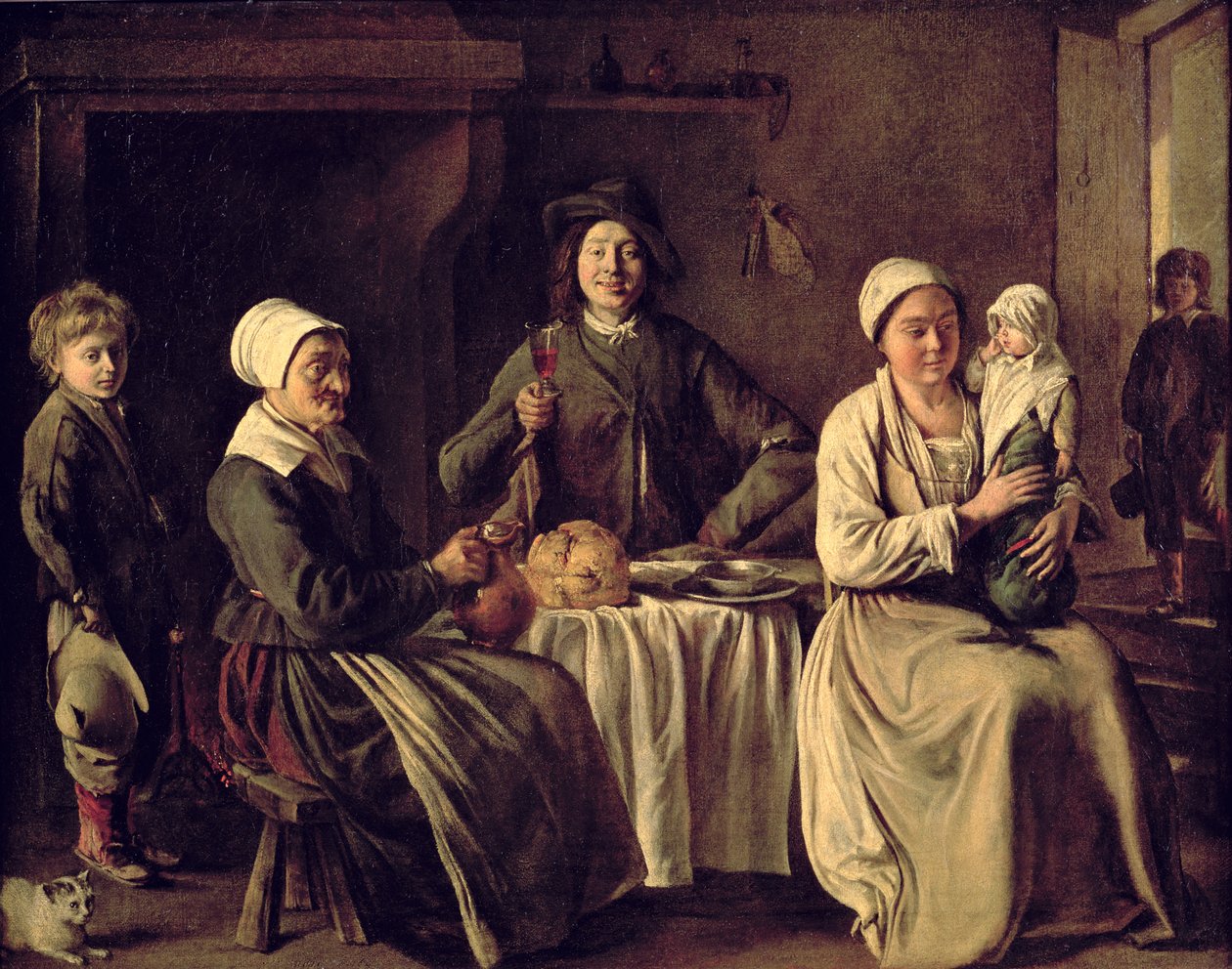 La famille paysanne, 1642 - Mathieu Le Nain
