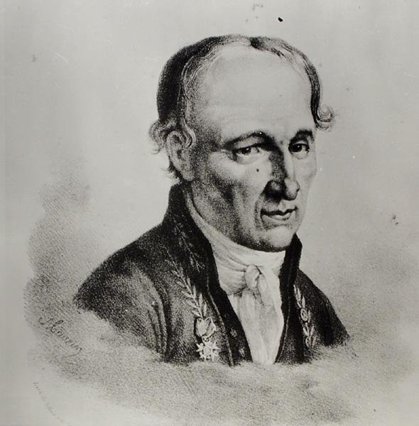 Portrait de René Just Hauy (1743-1822) (lithographie) (photo n/b) - Antoine (after) Maurin